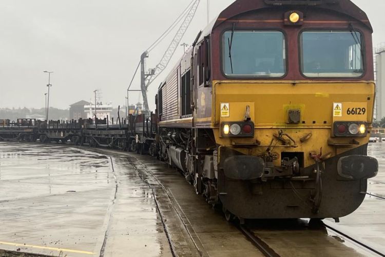 Port of Sunderland welcomed record-breaking 585-metre freight train