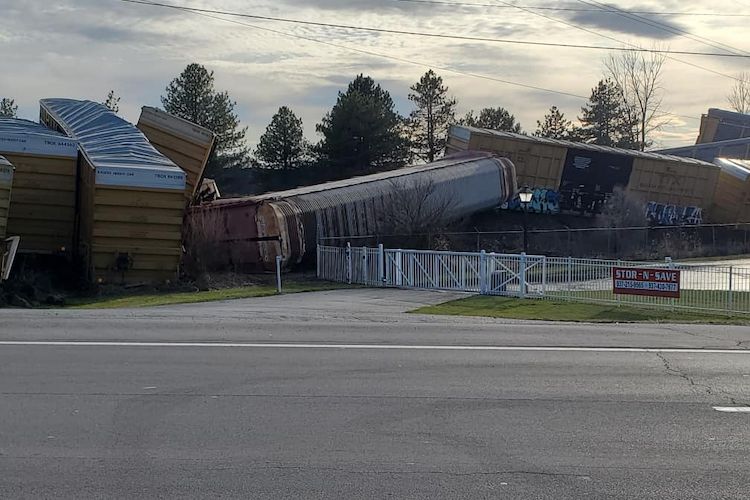 Ohio: Druhé vykolejení nákladního vlaku během jednoho měsíce
