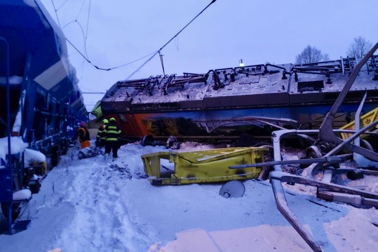 Tschechien: Zusammenstoß von zwei Güterzügen