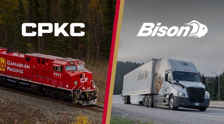 Neue strategische Partnerschaft im intermodalen Verkehr: CPKC und Bison Transport