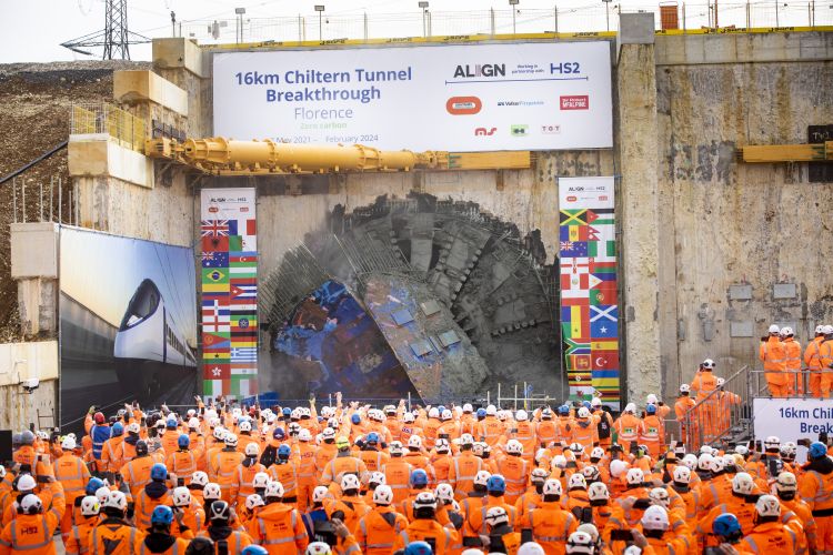 Historic breakthrough for HS2’s longest tunnel