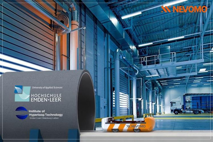 Nevomo e l'Istituto Hyperloop collaborano al progetto MagRail CargoTube
