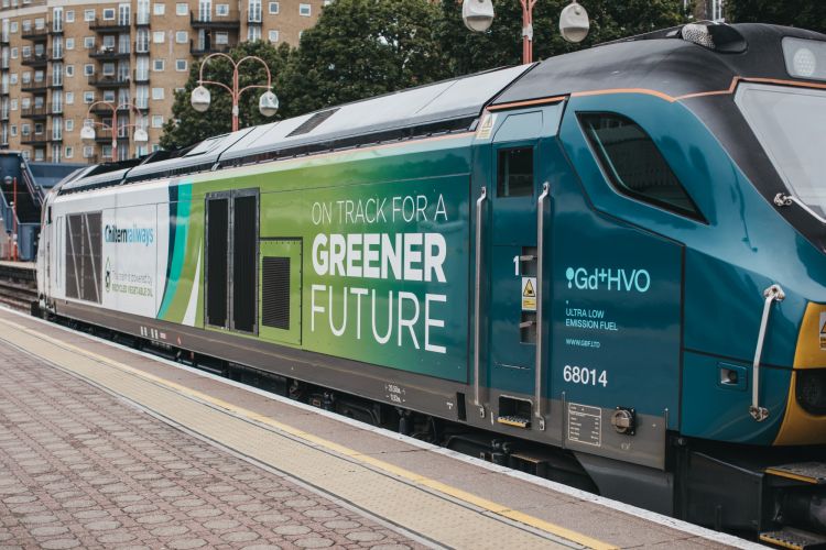 Chiltern Railways a commencé à faire circuler des trains avec de l'huile végétale recyclée.