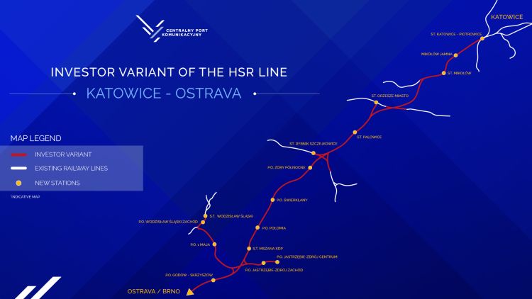 Jihokorejské konsorcium navrhne železniční trať CPK v Horním Slezsku
