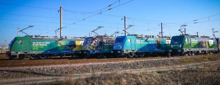 La flotta di locomotive Alstom Traxx MS3 di CFL Cargo in azione