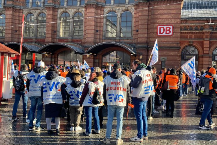 EVG strike to disrupt German rail services today