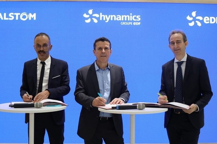 New partnership between Alstom and Hynamics. Targets hydrogen trains