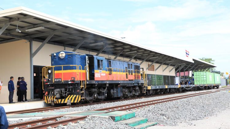 An ASEAN freight rail link between Cambodia and Thailand launched