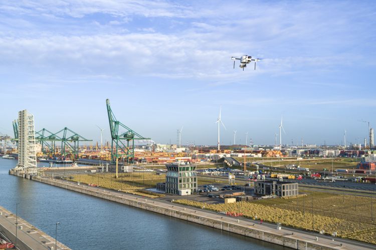 Autonomous Drones Secure Antwerp Port