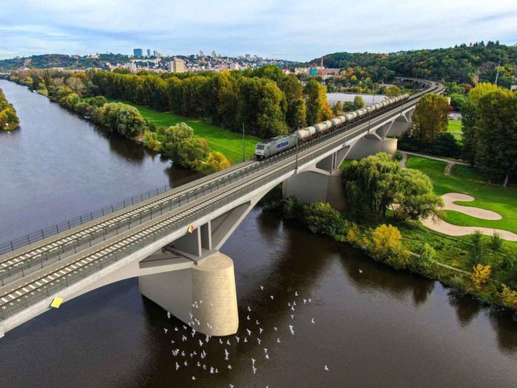 Umbau der Braník-Brücke in Prag beeinträchtigt Güterverkehrsunternehmen