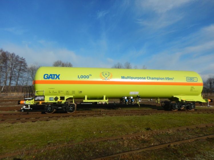 Meilenstein für GATX Rail Europe: 1000ster Zags-Wagen ausgeliefert