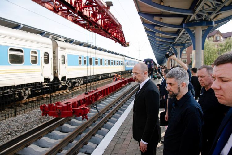 Ukraine beginnt mit dem Bau einer Eisenbahnlinie mit europäischer Spurweite von Chop nach Uzhhorod