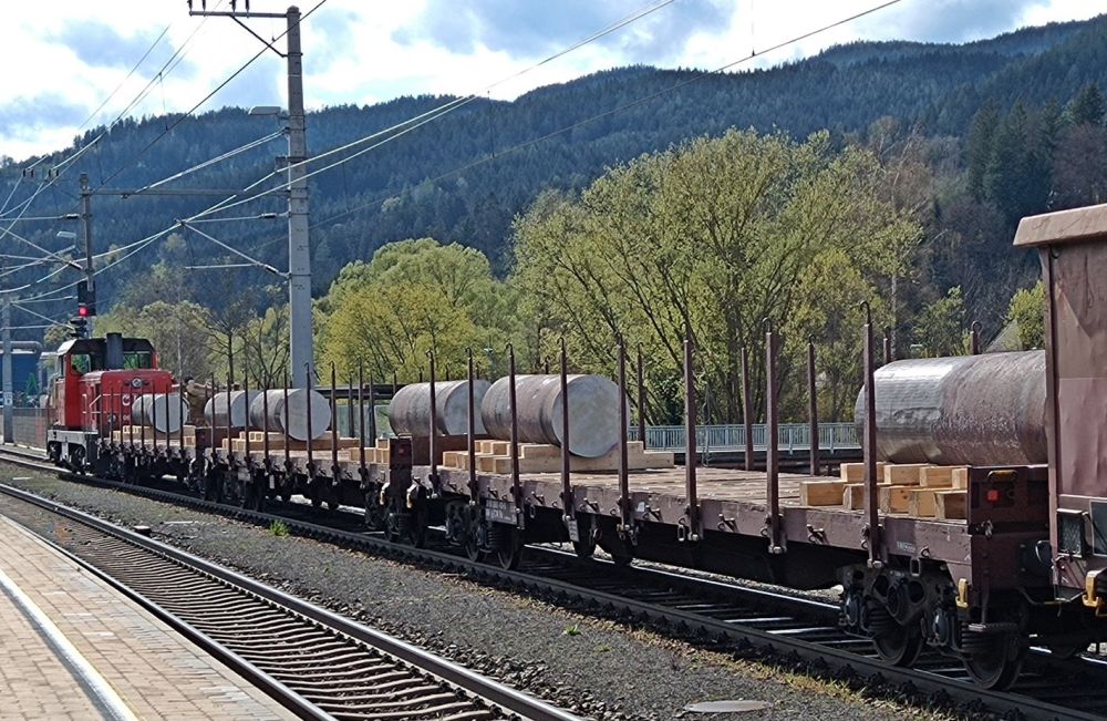 RCG also used different types of wagons for this transport in the past © Breitenfeld Edelstahl