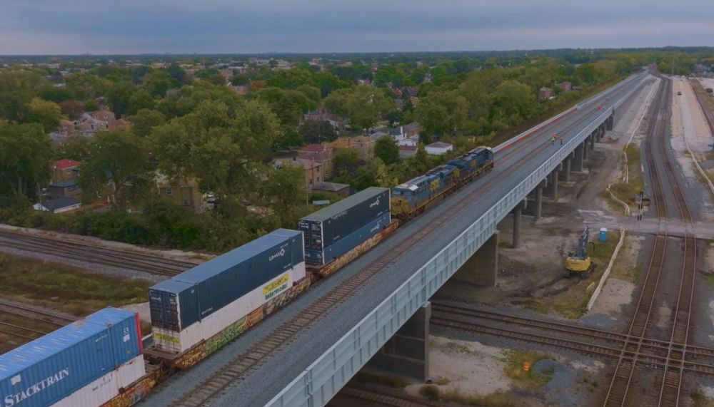 CSX first train over Chicago Forest Hill Flyover | Latest Railway News