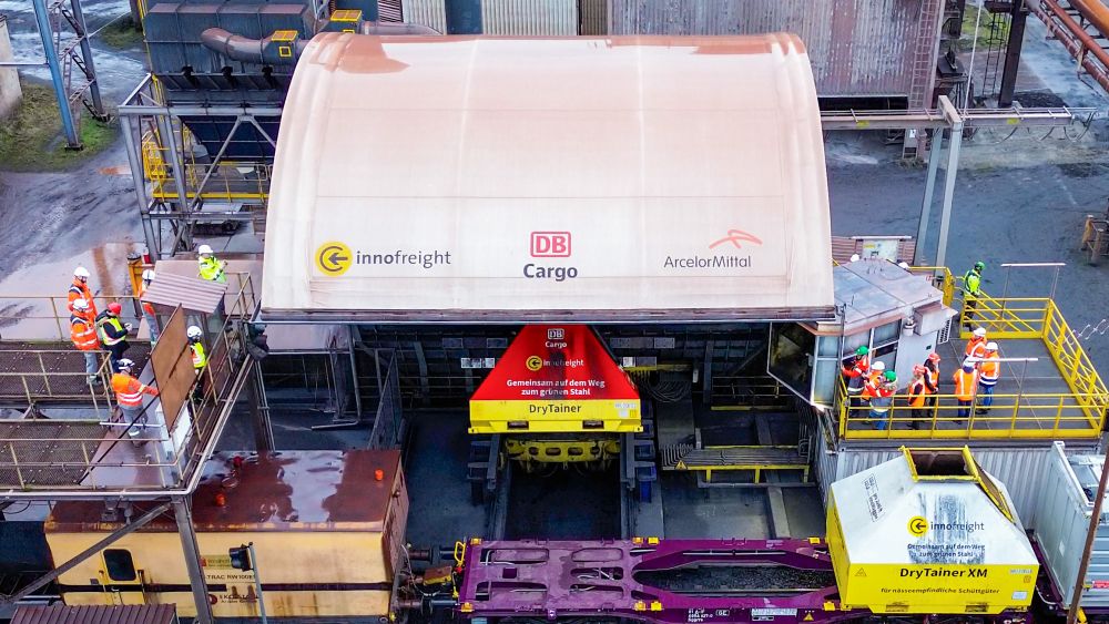 Innofreight, DB Cargo and Arcelor Mittal join forces in logistics for green steel production
