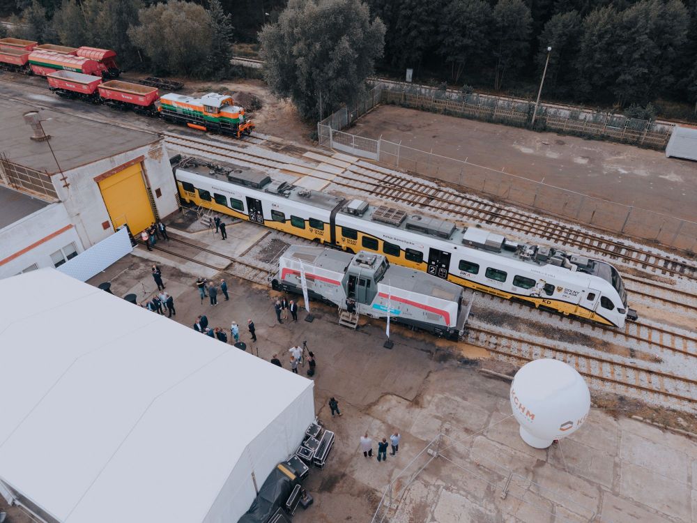 PESA’s hydrogen locomotive tested on KGHM's industrial rail lines