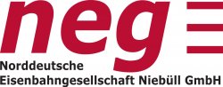 Norddeutsche Eisenbahn Niebüll GmbH (neg) logo