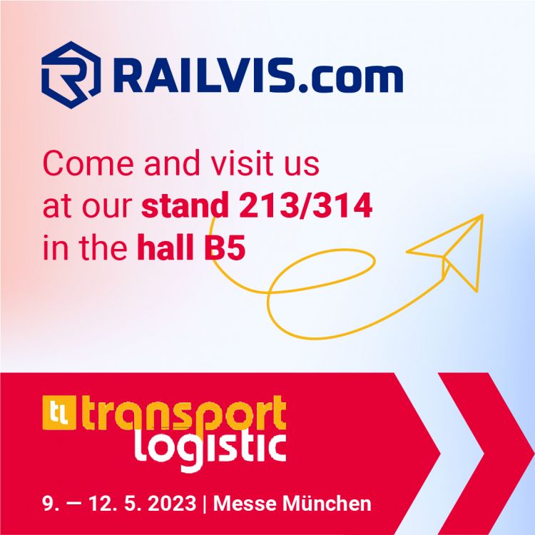 RAILVIS.com ze stoiskiem na targach Transport&Logistic w Monachium