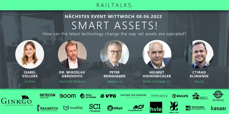 RAILTALKS wird über intelligente Anlagen diskutieren und RAILVIS.com wird vor Ort sein